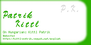 patrik kittl business card